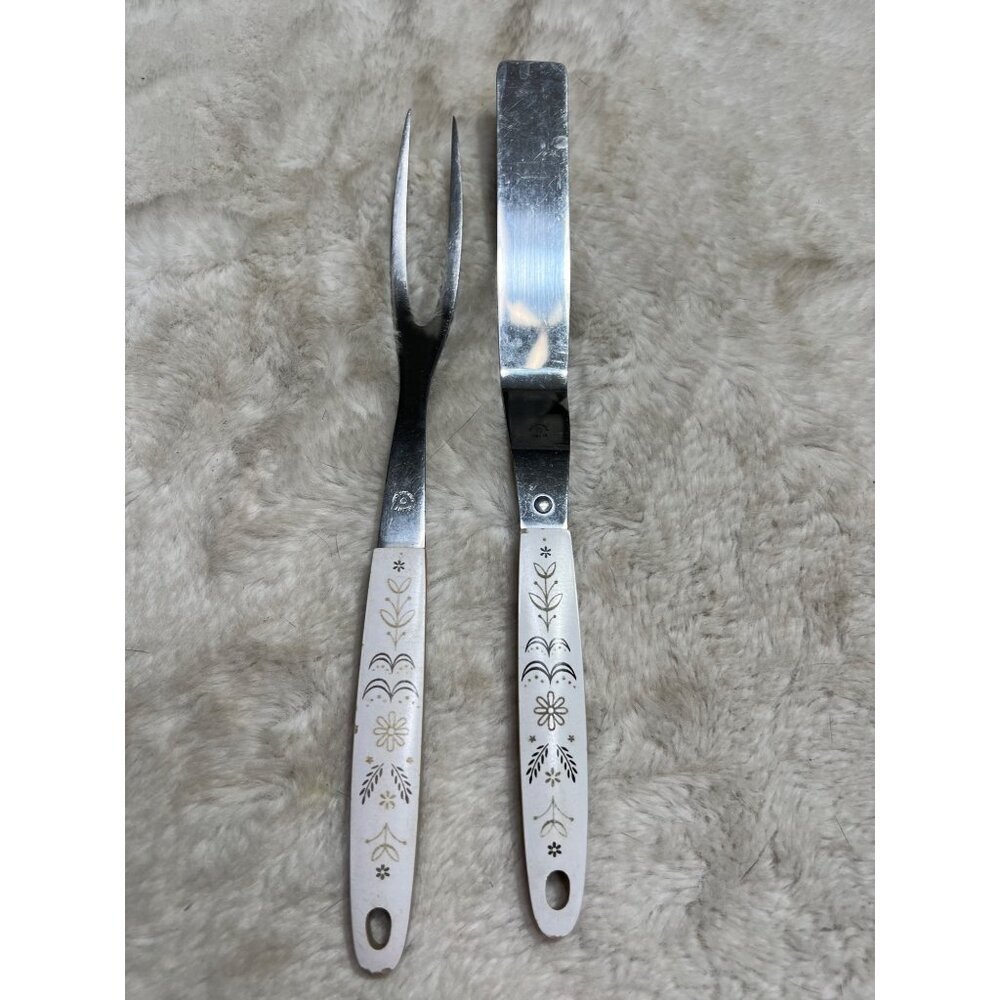 Flint Arrowhead cake spatula/ meat fork Harvest Wheat pattern